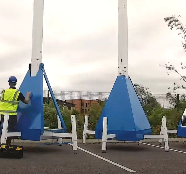 Ultra CCTV Tower Assembled