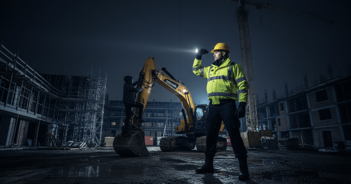Security Guard Prevents Theft at Leicester Construction Site
